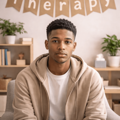 Young Man at Therapy